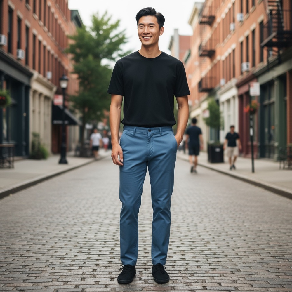 Todd Snyder Men's Slate Blue Chinos | Size 36x30